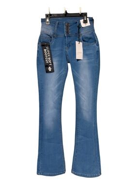BAMBOO Light Blue Super Soft Boot Cut Jeans